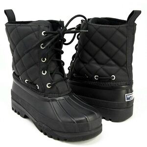Sperry Quilted Black Duck Boots